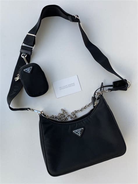 nylon and leather handbag prada|prada nylon crossbody handbags.